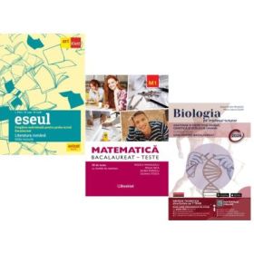 Pachet Bacalaureat 2026. Eseul. Pregatire individuala pentru proba scrisa, Matematica M1. Teste si Biologie pe intelesul tuturor clasele 11-12 - Liliana Paicu, Rodica Manolescu, Maria Ioana Cazan