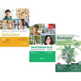 Pachet Bacalaureat 2026. Limba si literatura romana 72 teste complete, Teste Matematica M2 Profil Stiinte ale naturii si Biologie pe intelesul tuturor clasele 9-10 - Mimi Gramnea, Claudia Temneanu, Maria Ioana Cazan