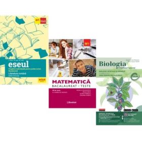 Pachet Bacalaureat 2026. Limba si literatura romana 72 teste complete, Matematica M1. Teste si Biologie pe intelesul tuturor clasele 9-10 - Mimi Gramnea, Rodica Manolescu, Maria Ioana Cazan
