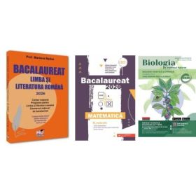 Pachet Bacalaureat 2026. Limba si literatura romana, Matematica M_Mate-Info si Biologia pe intelesul tuturor clasele 9-10 - Mariana Badea, Gheorghe Iurea, Maria Ioana Cazan