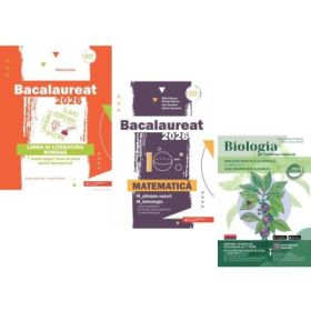 Pachet Bacalaureat 2026. Limba si literatura romana, Matematica M-stiintele-naturii si M-tehnologic si Biologia pe intelesul tuturor clasele 9-10 - Mihaela Dobos, Mihai Monea, Maria Ioana Cazan