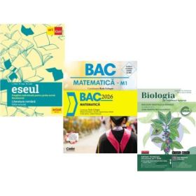 Pachet Bacalaureat 2026. Eseul. Pregatire individuala pentru proba scrisa, Matematica si Biologia pe intelesul tuturor clasele 9-10 - Liliana Paicu, Radu Gologan, Maria Ioana Cazan