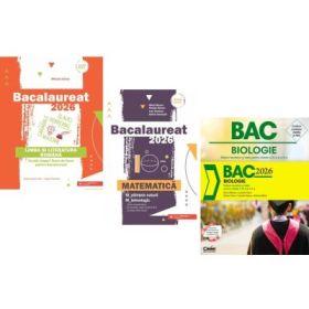 Pachet Bacalaureat 2026. Limba si literatura romana, Matematica M-stiintele-naturii si M-tehnologic si Notiuni teoretice si teste pentru clasele 9-10 - Mihaela Dobos, Mihai Monea, Silvia Olteanu