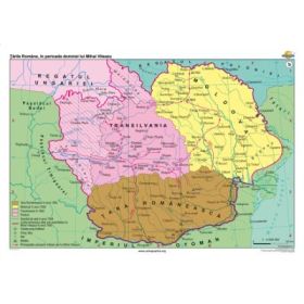 Tarile Romane in timpul domniei lui Mihai Viteazu, 140x100 cm, CR-3212B