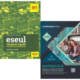 Pachet Bacalaureat 2026. Eseul. Varianta rapida de pregatire si Matematica. Modele de subiecte pentru Filiera tehnologica, Servicii - Liliana Paicu, Lacramioara Pisica