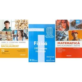 Pachet Bacalaureat 2026. Limba si literatura romana Ghid complet cu 72 teste, Matematica M2 Tehnologic. Teste si Fizica 100 variante rezolvate - Mimi Gramnea, Daniela Stoica, Doru Badiu