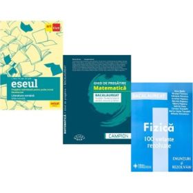 Pachet Bacalaureat 2026. Eseul. Pregatire individuala pentru proba scrisa, Matematica filiera tehnologica: servicii, resurse si tehnic si Fizica 100 variante rezolvate - Liliana Paicu, Marius Burtea, Doru Badiu