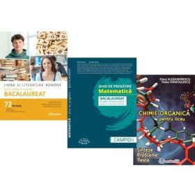 Pachet Bacalaureat 2026. Limba si literatura romana Ghid complet cu 72 teste, Matematica filiera tehnologica: servicii, resurse si tehnic si Chimie organica. Sinteze. Probleme. Teste - Mimi Gramnea, Marius Burtea, Elena Alexandrescu