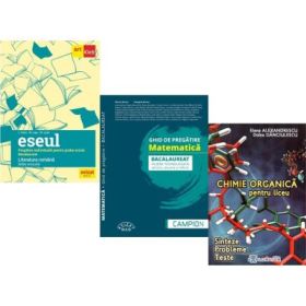 Pachet Bacalaureat 2026. Eseul. Pregatire individuala pentru proba scrisa, Matematica filiera tehnologica: servicii, resurse si tehnic si Chimie organica pentru liceu - Liliana Paicu, Marius Burtea, Elena Alexandrescu
