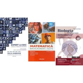 Pachet Bacalaureat 2026. Ghid complet Limba si literatura romana, Matematica M2 Tehnologic. Teste si Biologie pe intelesul tuturor Clasele 11-12 - Delia Ambrosie, Daniela Stoica, Maria Ioana Cazan