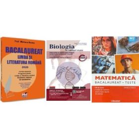 Pachet Bacalaureat 2026. Limba si literatura romana, Matematica M2 Tehnologic. Teste si Biologie pe intelesul tuturor Clasele 11-12 - Mariana Badea, Daniela Stoica, Maria Ioana Cazan