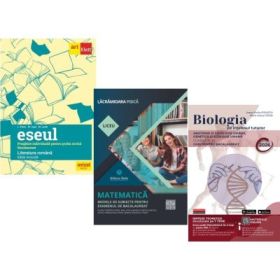 Pachet Bacalaureat 2026. Eseul. Pregatire individuala pentru proba scrisa, Matematica. Modele de subiecte pentru Filiera tehnologica, Servicii si Biologia pe intelesul tuturor Clasele 11-12 - Liliana Paicu, Lacramioara Pisica, Maria Ioana Cazan