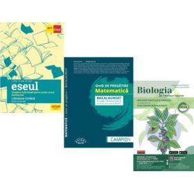 Pachet Bacalaureat 2026. Eseul. Pregatire individuala pentru proba scrisa, Matematica filiera tehnologica: servicii, resurse si tehnic si Biologia pe intelesul tuturor Clasele 9-10 - Liliana Paicu, Marius Burtea, Maria Ioana Cazan