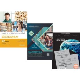 Pachet Bacalaureat 2026. Limba si literatura romana. Ghid complet cu 72 teste, Matematica Filiera tehnologica, Servicii si Biologie clasele 11-12 - Mimi Gramnea, Lacramioara Pisica, Stelica Ene