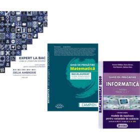 Pachet Bacalaureat 2026. Ghid complet Limba si literatura romana, Matematica. filiera tehnologica: servicii, resurse si tehnic si Informatica clasele 11-12, intensiv Pascal C/C++ - Delia Ambrosie, Marius Burtea, Susana Galatean