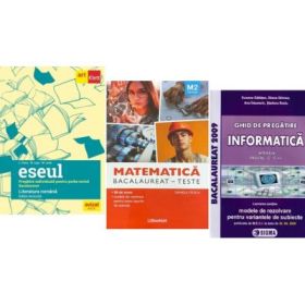 Pachet Bacalaureat 2026. Eseul. Pregatire individuala pentru proba scrisa, Matematica M2 Tehnologic si Informatica clasele 11-12, intensiv Pascal C/C++ - Liliana Paicu, Daniela Stoica, Susana Galatean
