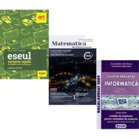 Pachet Bacalaureat 2026. Eseul. Varianta rapida de pregatire, Matematica pe intelesul tuturor M-mate-info, M-stiintele naturii si Informatica clasele 11-12, intensiv Pascal C/C++ - Liliana Paicu, Teohar Mihadas, Susana Galatean
