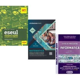 Pachet Bacalaureat 2026. Eseul. Varianta rapida de pregatire, Matematica Filiera tehnologica, Servicii si Informatica clasele 11-12, intensiv Pascal C/C++ - Liliana Paicu, Lacramioara Pisica, Susana Galatean