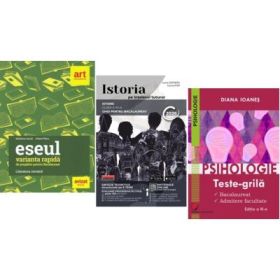 Pachet Bacalaureat Limba si literatura romana Eseul, Istoria pe intelesul tuturor si Psihologie - Liliana Paicu, Lucia Copoeru, Diana Ioanes
