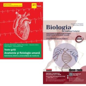 Pachet Biologie Teste-grila dupa manualul Barron’s si Biologie pe intelesul tuturor 2026. Clasele 11-12 - Alexandru Mihai Antohi, Maria Ioana Cazan