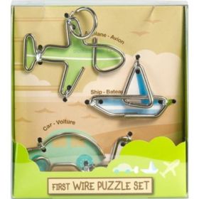 Set 3 puzzle metalice: Transporturi