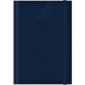 Agenda A5 nedatata Colere EJ-1501, 224 pagini, cu elastic, albastru inchis