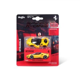 MAISTO MASINUTA METALICA SPEED ICONS SF90 STRADALE GALBEN SCARA 1 LA 64