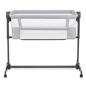 Patut co-sleeper Kinderkraft Nestee up 2, gri deschis