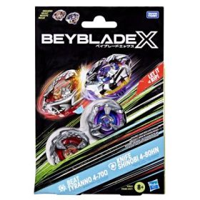 Beyblade X Pachet Duo Beat Tyranno 4-70q si Tnife Shinobi 4-80hn