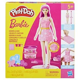 Play Doh Barbie Set plastilina inimioare si par