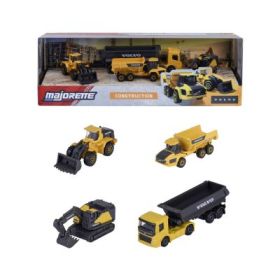 MAJORETTE SET 4 UTILAJE METALICE VOLVO CONSTRUCTION 7. 5CM