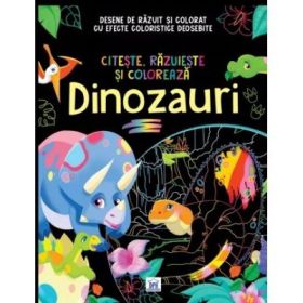 Citeste, razuieste si coloreaza. Dinozauri - Moon