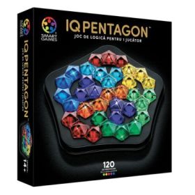 Joc de logica IQ Deluxe Pentagon, cu 120 de provocari, limba romana