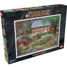 Puzzle 1000 piese, Chuck Pinson, Gradina