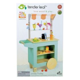 Standul cu bauturi din lemn premium Drinks Trolley