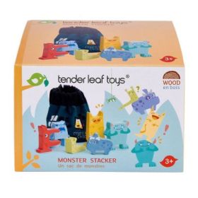 Set monstruletii din saculet Monster Stacker, 7 piese