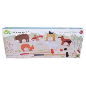 Set de croquet de Interior Woodland, din lemn premium, Woodland Indoor Croquet set