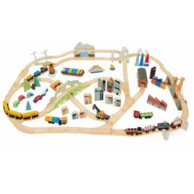 Set de tren cu vedere la munte Mountain view train set