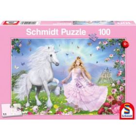 Puzzle 100 piese, Printesa unicornilor, Schmidt