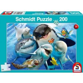 Puzzle 200 piese, Portret de familie submarin, Schmidt