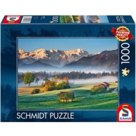 Puzzle 1000 piese, Peisajul pitoresc, Garmisch Partenkirchen, Schmidt