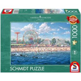 Puzzle 1000 piese, Thomas Kinkade - Insula Coney, Schmidt