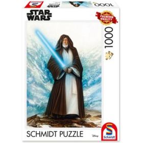 Puzzle 1000 piese, Thomas Kinkade - Star Wars - Razboiul Stelelor - Maestrul Jedi, Schmidt