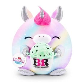 Snackles Jucarie de plus colectibila, 35 cm, Unicorn &amp; Basink-Robbin (MARTY)