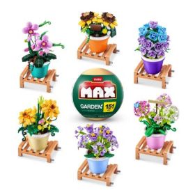 Zuru Max Set de constructie, Flori de gradina in ghiveci, diverse modele