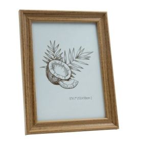 Rama foto No. K115, PVC, 13x18cm, maro natur