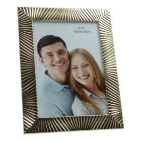 Rama foto No. K111, PVC, 13x18cm, auriu/auriu deschis
