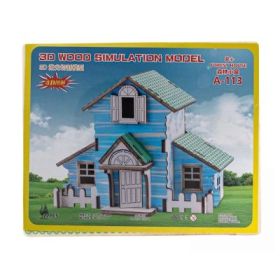 Puzzle lemn 3D - Casa din padure, 210x170mm, 2 foi, CNX, A-113