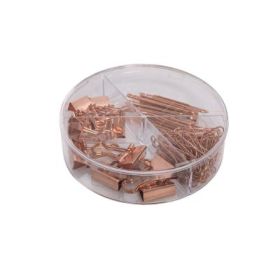 Accesorii set birou Cnx, 70 piese, bronz - agrafe, clips