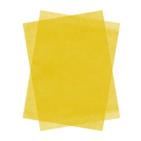 Hartie matase Colorarte, 66x50cm, galben, set 100 coli